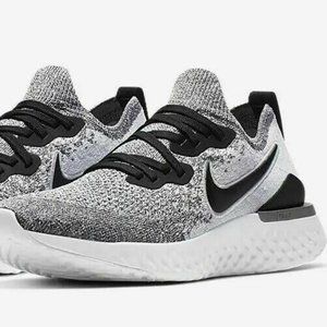 Nike Epic React Flyknit 2 White Black Oreo BQ8927-102 Women’s Size 8 Run…